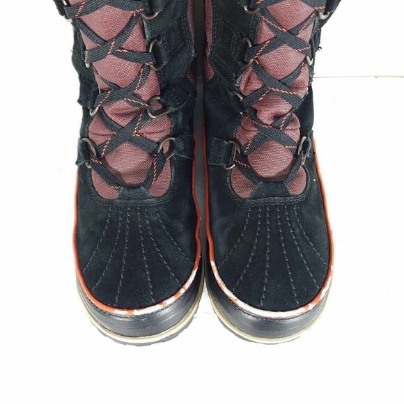 Sorel Women's TIVOLI High II US7,5 Madder Brown Lined Faux Fur Snow Boots - Picture 4 of 14